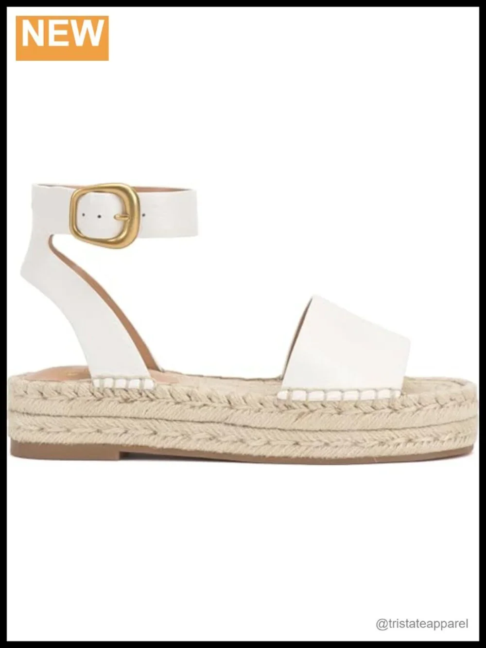 Vince Camuto Darna Leather Espadrille Platform Sandals Open Round Toe Ankle